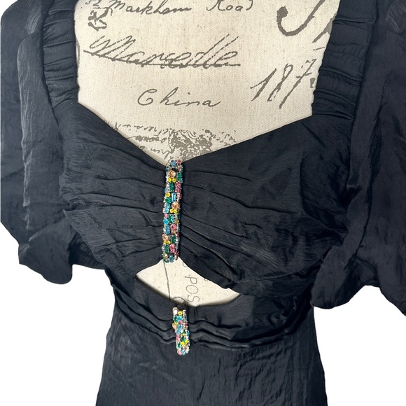 Sandro Dress With Rhinestones Size 36 NWT - Picture 6 of 8